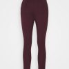 Pantalons Anna Field PUNTO WITH ZIP DETAIL Bordeaux Femme | JXH-0148494